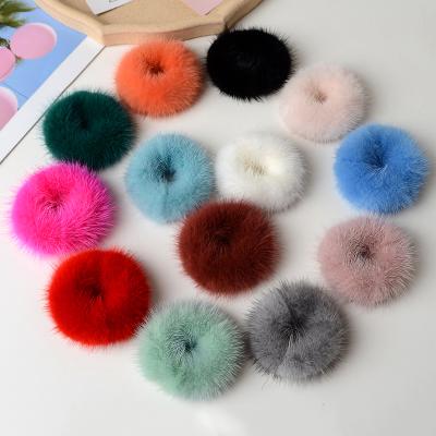 China Wholesale Ponytail Ring Elastic Fur Accessories Fashion Women Elasticity Hairbands for sale