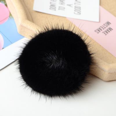 China High Quality Chinese Style Girls Fur Ring Rope Fluffy Tie Elastic Rubber Hair Band For Women Hair Bands for sale