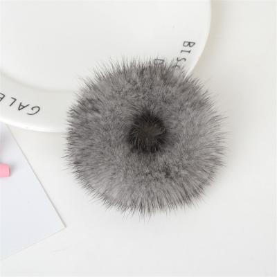 China Fashion Headbands For Women Girls Fluffy Fur Pom-pom Elastic Hair Accessory for sale