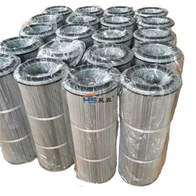 China Durable and Stable Flanged Lifting Type Oil Proof Good Quality Dust Collector Powder Catch Water Filter Cartridge Filter Element for sale