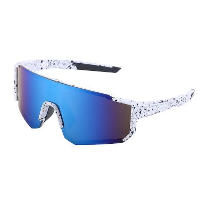 China Custom Logo UV400 Anti Logo UV400 Custom Sunglasses Men's Colorful Outdoor Sports Cycling Glass Women's Fashion Shades for sale