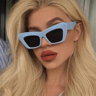 China Modern Cat Eye Sunglasses Wide Leg Personality Triangle Lens Fashion Sunglasses 2023 Retro Cheap Hip Hop Women Sunglasses for sale