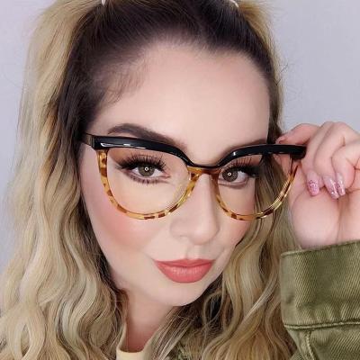 China 15 Years Experience 82032 Modes Glasses Frame Anti Blue Light Blocking Glass Women Candy TR Frame CP Colored Optical Snap-in Lenses for sale