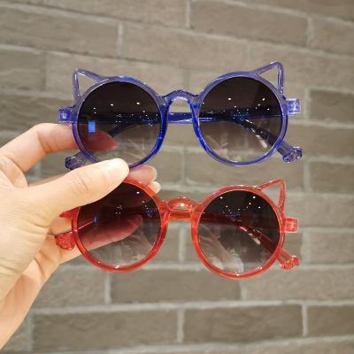 China Classic Children Sunglasses Boys Girl Summer Sunglasses Fashion Cartoon Cat Ear Kids Lovely Vintage Cute Animal Outdoor Protection Sun Glasses for sale