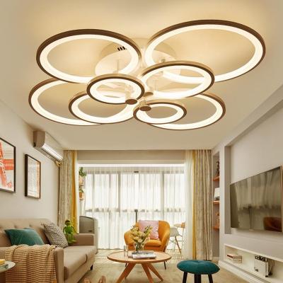 China Surface Mounted Modern Bedroom Living Room Flush Mount Light Ceiling Indoor Decorative Hanging LED Ceiling Light for sale