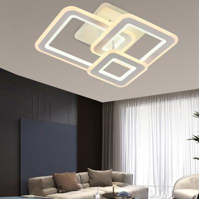 China Surface Mounted Modern Surface Mounted Ceiling LED Light Remote Control Home Living Room Chandelier Ceiling Lights for sale