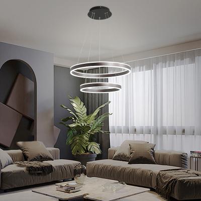 China Modern Wholesale flush mount stair chandler ceiling light linear round chandelier for sale