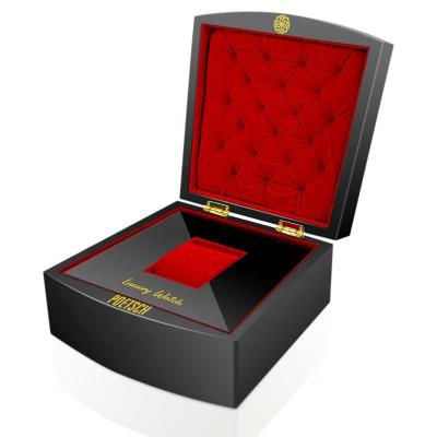 China Handmade Custom High End Wooden Watch Box Luxury High Gloss Piano Paint Watch Wood Display Box for sale