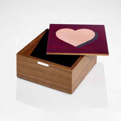 China Eco-friendly Jewelry Ring Earring  Box Custom Logo Wooden Jewelry Gift Box Jewelry Earring Ring Necklace Bracelet Set Wood Gift Box for sale