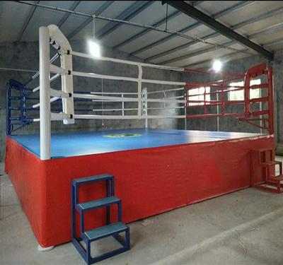 China High Quality Steel And PU Professional Competition High Type Ring 7.8mX7.8m 1m Stage Boxeo Ring Size for sale