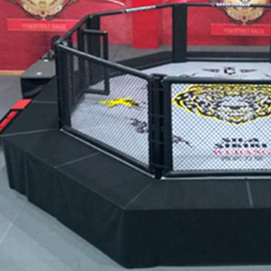 China black octagonal ufc 6 m x 6 m x 30cm Muttahida Majlis-e-Amal championship octagon cage BL-MK for sale