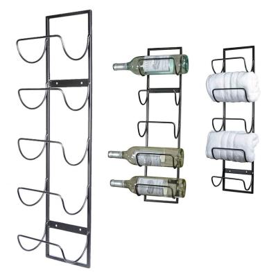 China Modern creative wrought iron decoration ornaments (others) home style living room accessories wine rack European adjustable wine rack for sale