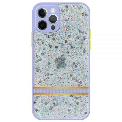 China Anti-fall Obastyle Rhinestone Colorful Edges Hard Tpu Phone Cover Case For Iphone 7/8/x/xr/11/12 for sale