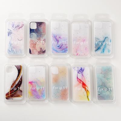 China Anti-fall Obastyle Glitter Design Effect Half-hard Tpu Mobile Phone Cover Flashing Case For Iphone 11/12 For Samsung A20 Redmi 9a for sale