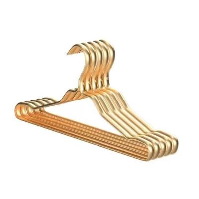 China Behind Doors/On Walls Heavy Duty Wholesale Gold Hanger - Non Slip Sturdy Hangers For Fabrics Metal for sale