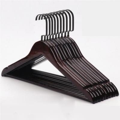 China Behind Doors/On Walls Factory Direct Selling Hangers For Metal Rotating Hook Clothing Store Non Slip Wood Hanger for sale