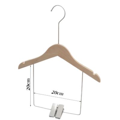 China Behind The Doors/On Walls New Arrival Eco Friendly Hangers With Metal Staples Wooden Hangers For Kids for sale