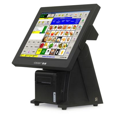 China All In One retail store pos system Terminal with Embedded Printer for sale