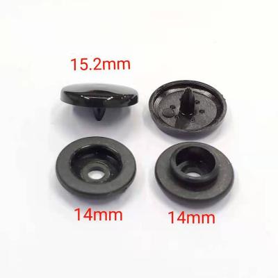 China Dry cleaning #1615 pp POM Black Plastic Snap Button for clothes for sale