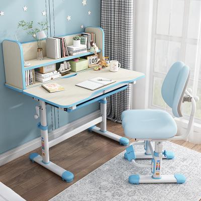 China Ergonomic Comfort Wholesale Highly Adjustable Ergonomic Table Top Can Be Tilted To Use As Drawing Board Kids Study Desk Kids Table Chair Set for sale