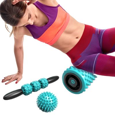 China Solid Body Muscle Fitness Equipment Exercise PU Outsourcing Muscle Relaxation Massager Foam Roller Yoga Moving Point Column for sale