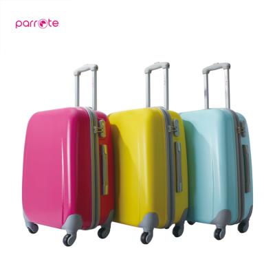 China ABS 3 Piece Set ABS Luggage Trolley Hand Luggage Suitcase for sale