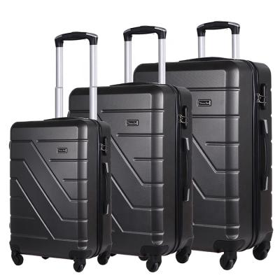 China Black Cheap ABS Europe ABS Travel Trolley Luggage for sale