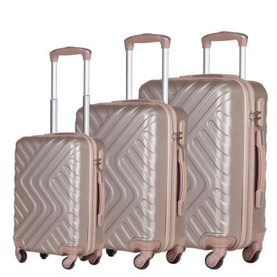 China ABS PC ABS Luggage Set With Tsa Lock Luggage Trolley for sale