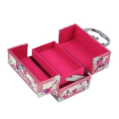 China NATIONAL Travel Makeup Storage Case With Aluminum Frame Make Up Boxes for sale