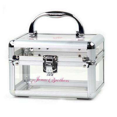 China NATIONAL Acrylic Cosmetics Box Aluminum Box in Red for sale