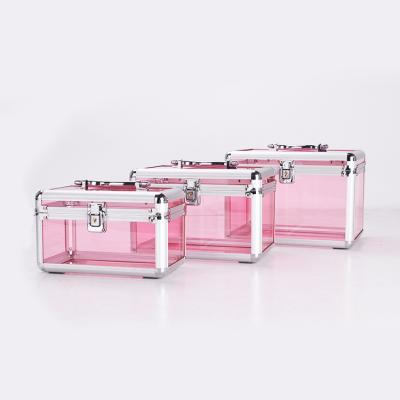 China Fashion Portable Waterproof Acrylic Cosmetic Case for sale