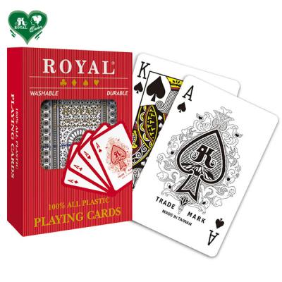 China Plastic Plastic Royal Playing Cards - Standard Index for sale