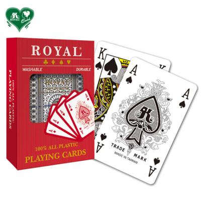 China Plastic Royal Plastic Playing Cards - 4 Corner Index for sale