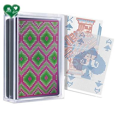 China Plastic Transparent Playing Cards - Mosaic Pixel Series for sale