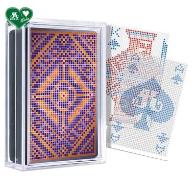 China Plastic Transparent Playing Cards - Mosaic Pixel Series for sale