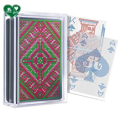 China Plastic Transparent Playing Cards - Mosaic Pixel Series for sale