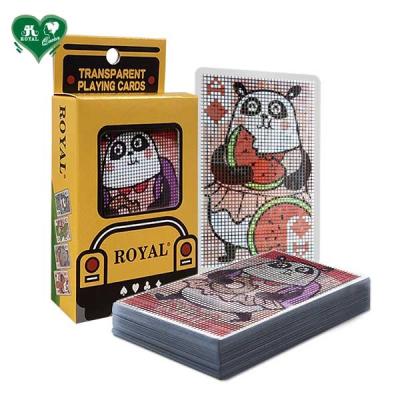 China Transparent Plastic Animal School Playing Cards - Panda Nini for sale