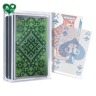 China Plastic Transparent Playing Cards - Mosaic Pixel Series for sale