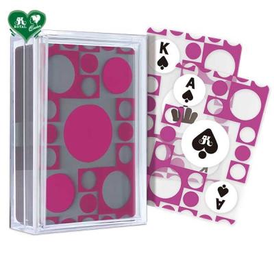 China Plastic Transparent Playing Cards - Geometric Series (Circle and Line) for sale