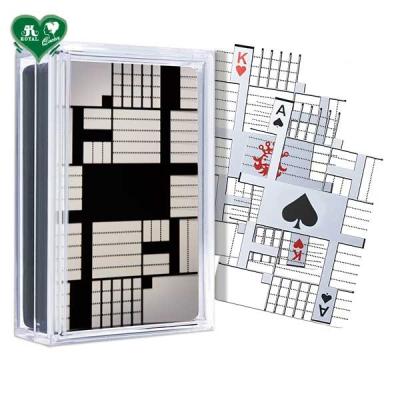 China Plastic Transparent Playing Cards - Geometric Series (Circle and Line) for sale