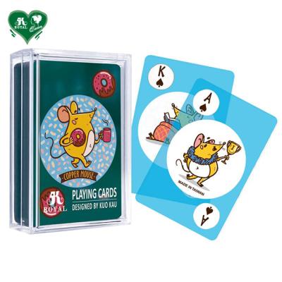 China Plastic Transparent Playing Cards - Mouse Copper Series for sale