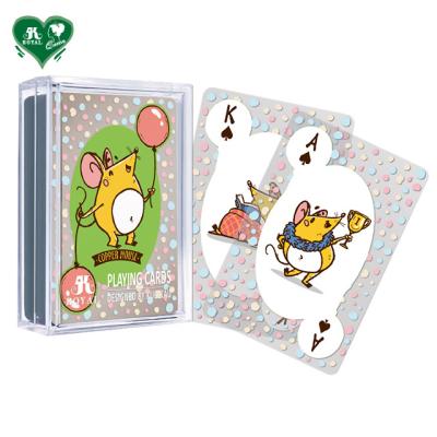 China Plastic Transparent Playing Cards - Mouse Copper Series for sale