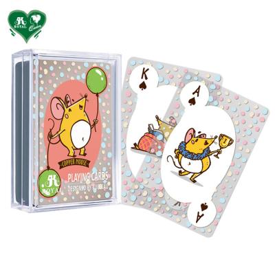 China Plastic Transparent Playing Cards - Mouse Copper Series for sale