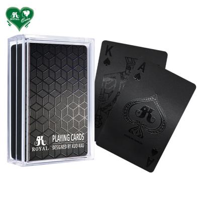 China Plastic Midnight Geometric Playing Cards for sale