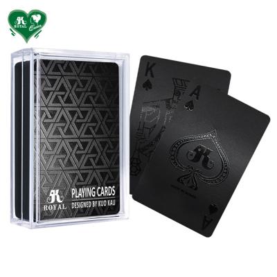 China Plastic Midnight Geometric Playing Cards for sale