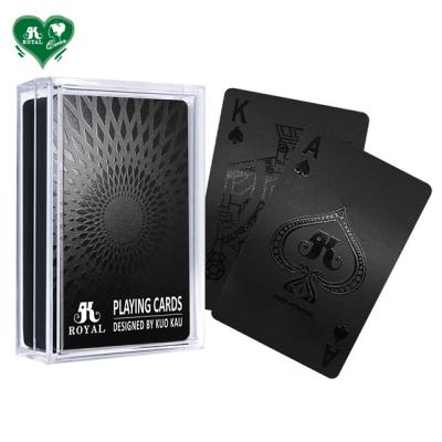 China Plastic Midnight Geometric Playing Cards for sale