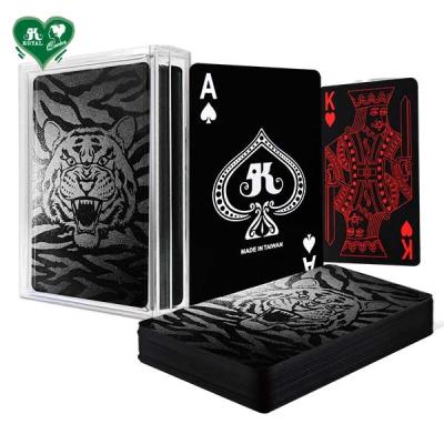 China Plastic Black Playing Cards - Animal Series (with special gloss varnish) for sale