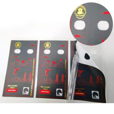 China Customized Waterproof Sticker Sheetadhesive Vinyl Waterproof Label For Packaging Electronic Cigarette Sticker Hot Stamping Printing for sale