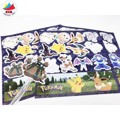 China Waterproof Kiss A4 Custom Cut Cartoon Sticker Maker Adhesive Cartoon Personalized Custom Merchandise Labels for sale