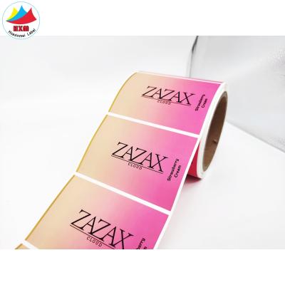 China Waterproof Permanent Vinyl Product Wrapping Sticker Logo Printing Custom Hot Stamping Self Adhesive Label Manufacturer for sale